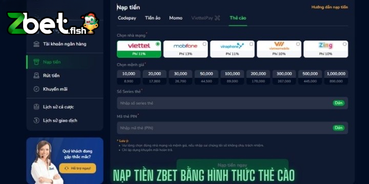 Nạp Tiền Zbet 3 Để nạp tiền vào Zbet, hãy đảm bảo kết nối mạng của bạn luôn an toàn và được bảo mật.